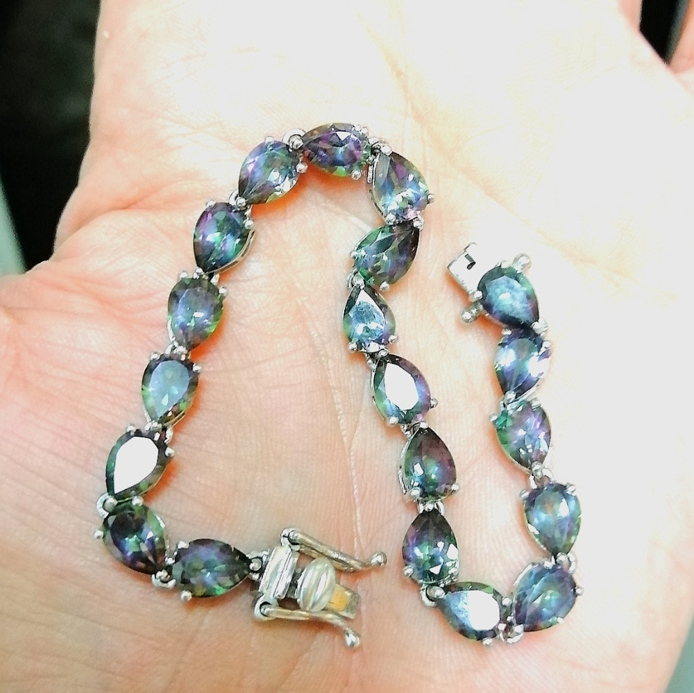 Mercury topaz bracelet